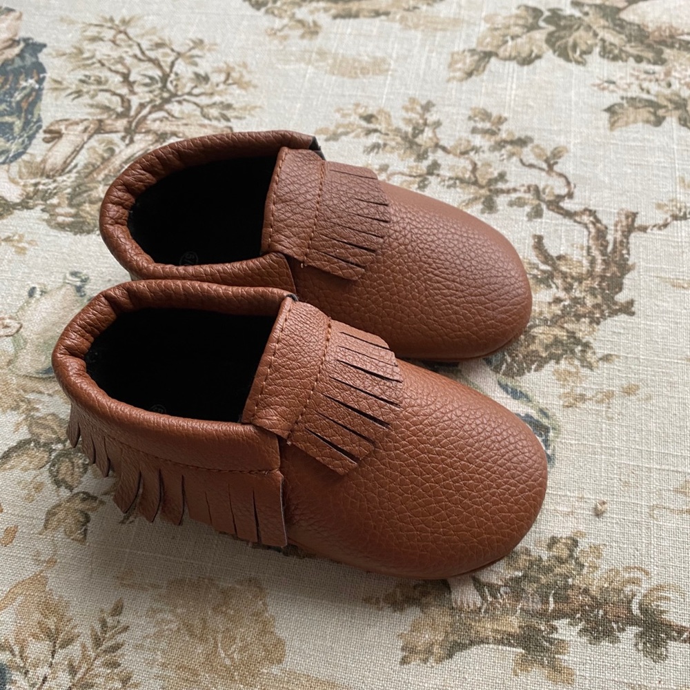 Brown moccasins